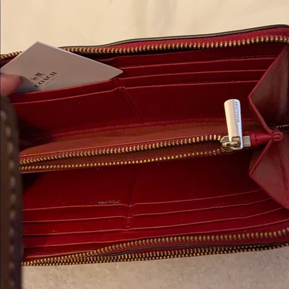 Coach Red wallet wristlet (used) - Picture 6 of 6